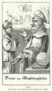 Faust and Mephistopheles by European School