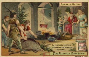 Festival of the winter solstice in ancient Germany by European School