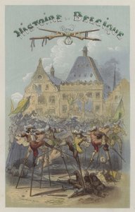 Fighting on stilts in Namur by European School