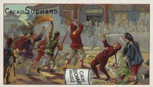 Fighting outside the French Legation, Beijing, Boxer Rebellion, 8 June 1900 by European School