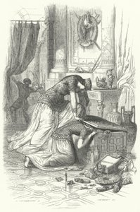 Fredegund, Queen of Chilperic I, Attempting to Kill Her Daughter Rigunth by European School