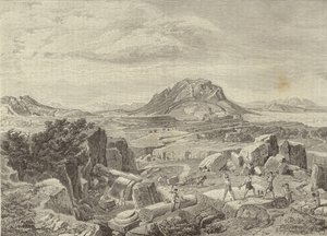 Corinth, Seen from a Quarry by European School