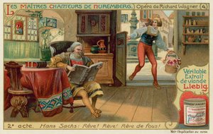 Hans Sachs in His Workshop by European School