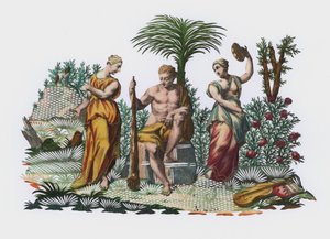 Heracles in a Garden by European School
