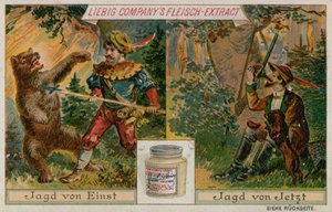 Hunting Then and Now by European School