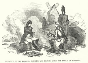 Interview of the Emperors Napoleon and Francis after the Battle of Austerlitz by European School