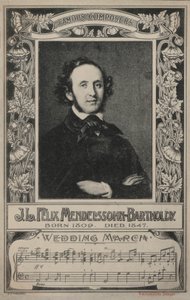 J L Felix Mendelssohn-Bartholdy, Portrait by European School