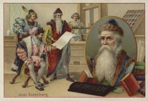 Johannes Gutenberg, German engraver, inventor and printer by European School