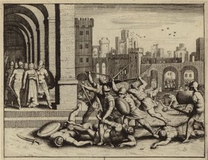 Killing of Hamor and Shechem by Simeon and Levi in vengeance for the rape of their sister Dinah by European School