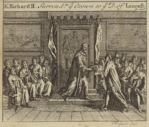 King Richard II Surrendering the Crown of England to Henry Bolingbroke, Duke of Lancaster, 1399 by European School