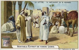 Letter providing for the safe conduct of a caravan by European School
