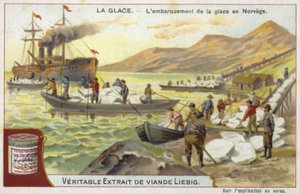 Loading Ice onto a Ship; Norway by European School
