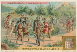 Macbeth. The Forest That Marched, Liebig Card, Early 20th Century by European School