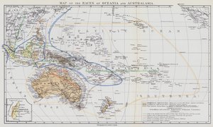 Map of the Races of Oceania and Australasia by European School
