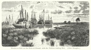 Meshra-er-Rek on the Bahr-el-Ghazal, with the Nubian trading fleet by European School