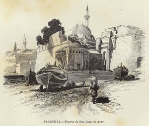 Palestine, Gate of Saint John of Acre by European School