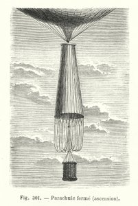 Closed parachute, ascent by European School