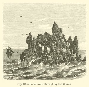 Rocks worn through by the Waves by European School