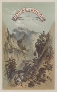 Roman army crossing the Pyrenees by European School