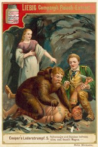 Scene from Last of the Mohicans, by James Fenimore Cooper by European School