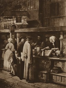 Scene in a bookshop by European School