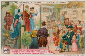 Shakespeare, as a child, helping in a dramatic production for the first time by European School