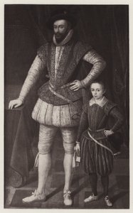 Sir Walter Raleigh and his Son by European School