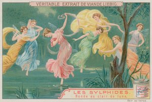 Sylphs Dancing in Moonlight by European School