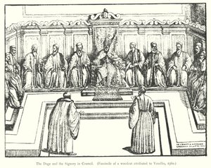 The Doge and the Signory in Council by European School