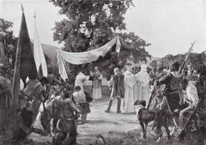The First Mass Celebrated in Chile by European School