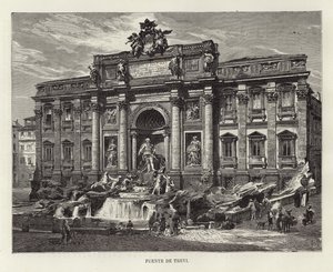 The Trevi Fountain by European School