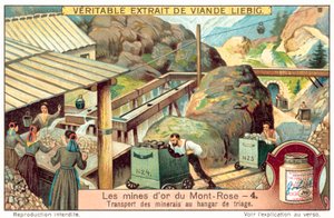 Transporting ore to the sorting shed by European School