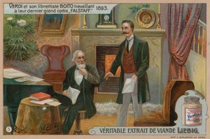 Verdi and Boito Compose Falstaff by European School