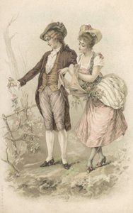 Walking Couple by European School