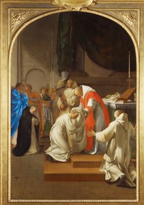 Saint Bruno Investing Followers with the Habit of the Order by Eustache (studio of) Le Sueur
