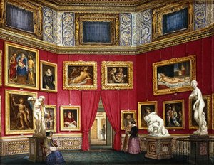 Figures in a Picture Gallery by Eva Hau