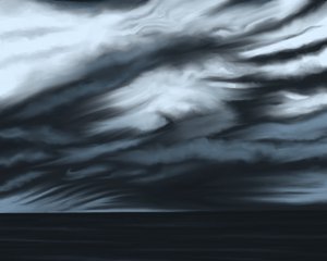 Blue Sky and Ocean, c.2020-24 by Evan Sklar