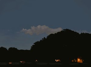 Field and Sky at Twilight, Prospect Park, Brooklyn by Evan Sklar