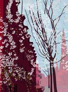 Garfield Place, Spring, Brooklyn by Evan Sklar