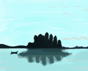 Lake In Maine by Evan Sklar