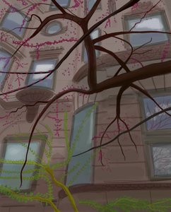 Prospect Park West and Fifth Street, Brooklyn by Evan Sklar
