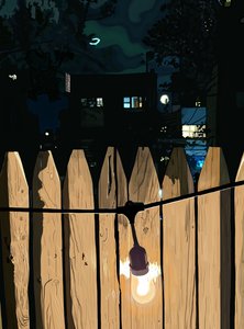 Rooftop Deck at Night by Evan Sklar