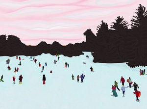 Sledding, Prospect Park by Evan Sklar