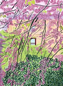 Spring Trees and Apartment Building, Prospect Park