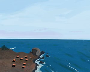 View From Pacific Coast Highway, 2016 by Evan Sklar