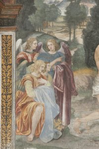The Baptism of Christ (detail of angels)