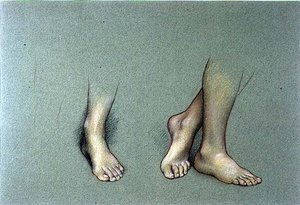 Study of Feet by Evelyn De Morgan