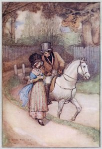 Illustration for Cranford by Mrs Gaskell by Evelyn Paul