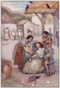 Illustration for Cranford by Mrs Gaskell by Evelyn Paul