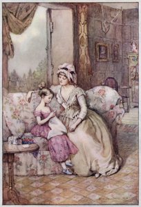 Illustration for Cranford by Mrs Gaskell by Evelyn Paul